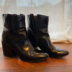 Madden Girl Faux Patent Leather boots